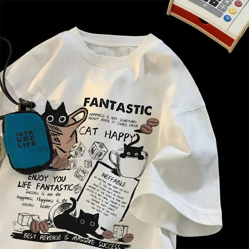 Women T Shirt Pullover Oversize Korean version - Edsel Rosa LLC