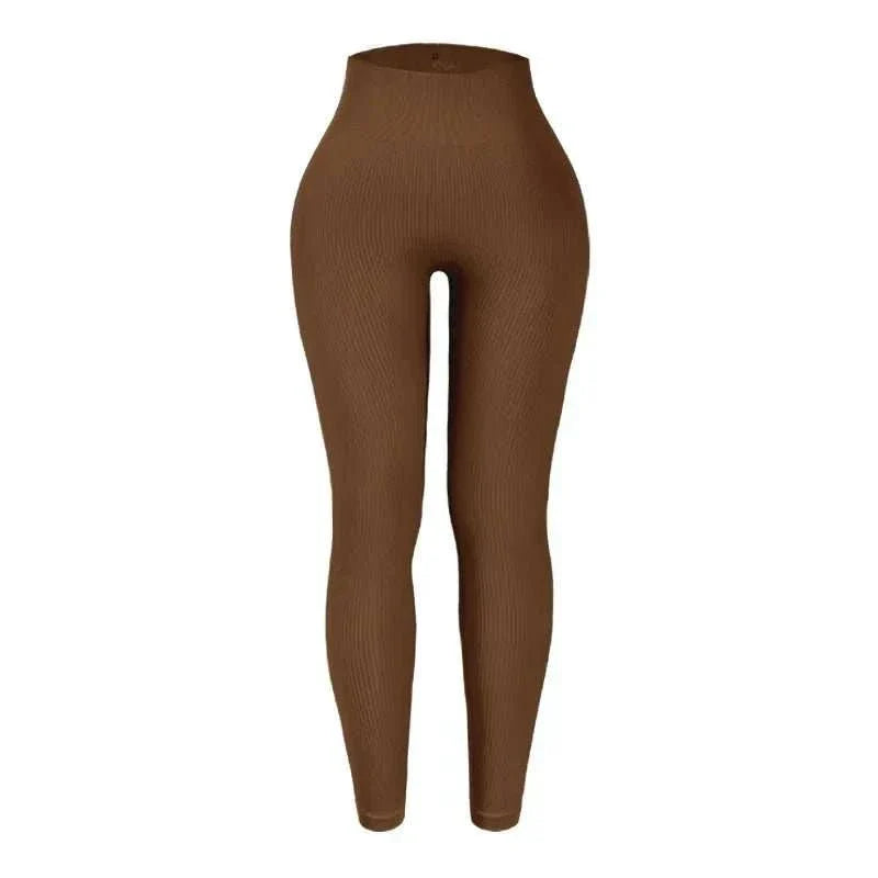 Thread Knited Leggings Women Seamless Slim Tights Gym Training Pants - Edsel Rosa LLC