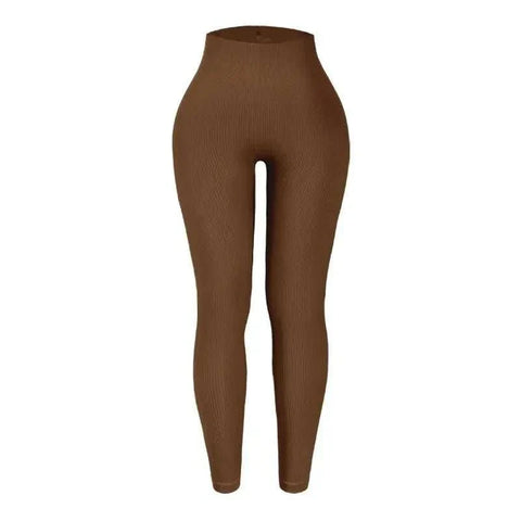 Thread Knited Leggings Women Seamless Slim Tights Gym Training Pants - Edsel Rosa LLC