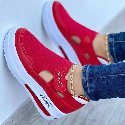 Red Sneakers Women Shoes Woman Tennis Shoes - Edsel Rosa LLC