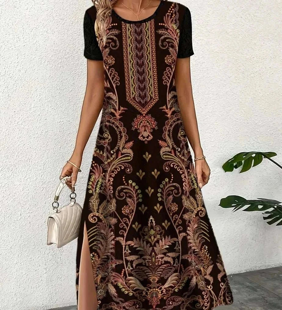 Elegant loose casual dress for women, comfortable and stylish for work and weekends