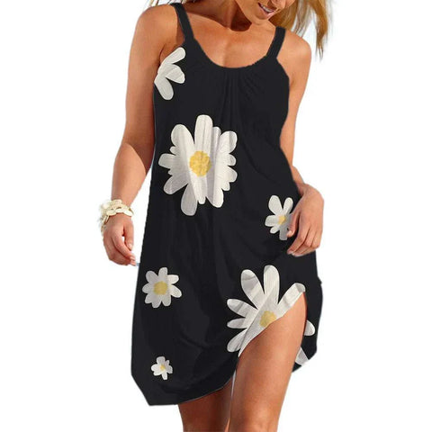 Ethnic Style Women's Slip Dress Bohemain Beach Skirt - Edsel Rosa LLC