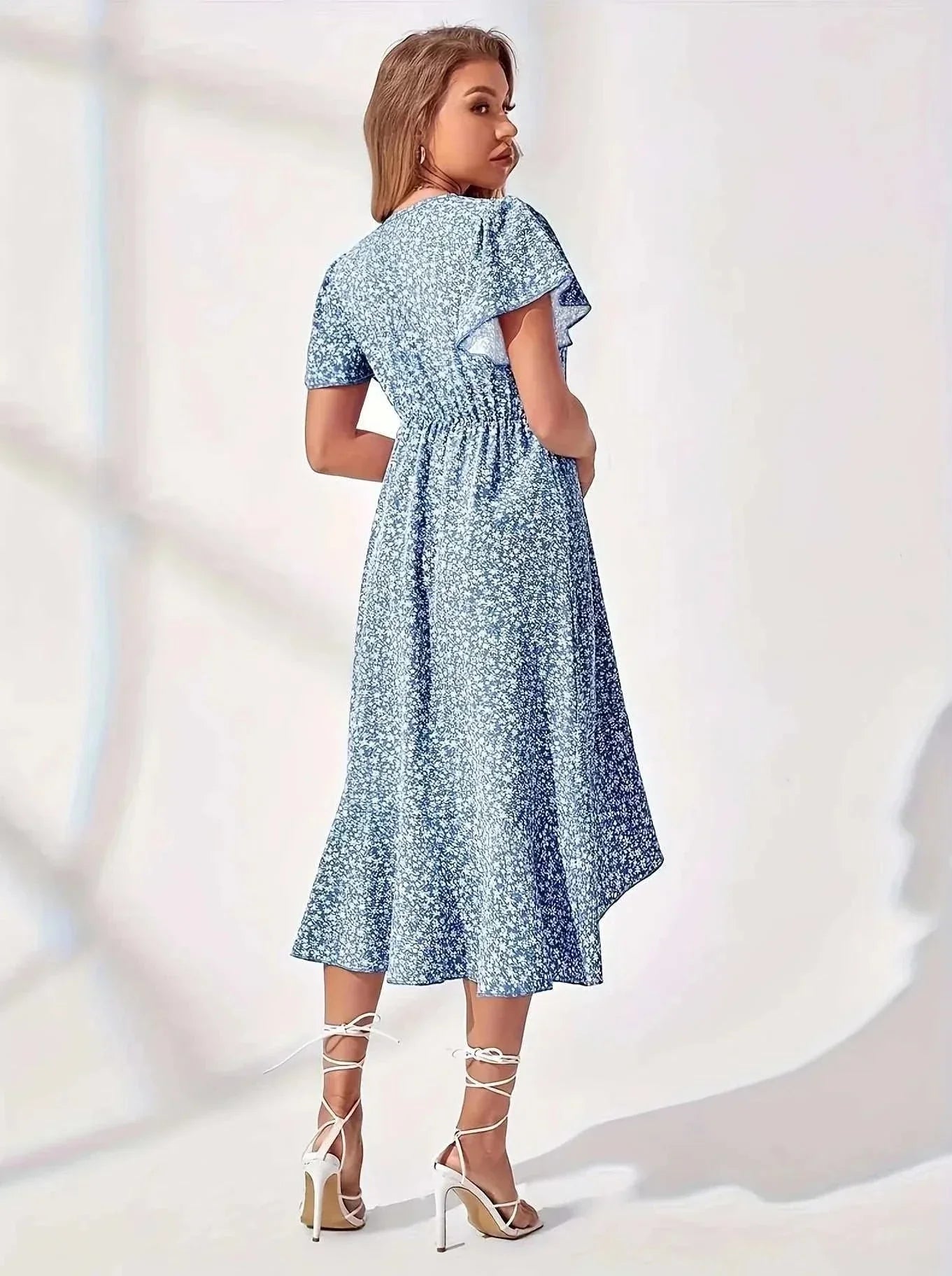 Flowy oversized bohemian maxi dress with woven design for summer beach and vacation style