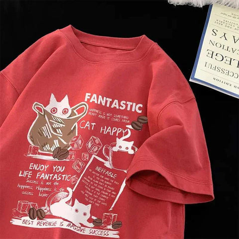 Women T Shirt Pullover Oversize Korean version - Edsel Rosa LLC