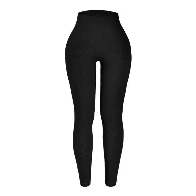 Thread Knited Leggings Women Seamless Slim Tights Gym Training Pants - Edsel Rosa LLC