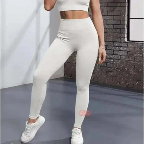 Thread Knited Leggings Women Seamless Slim Tights Gym Training Pants - Edsel Rosa LLC