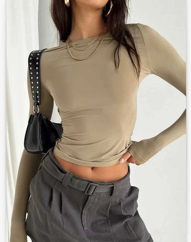 Women Short Sleeve T-shirts Causal O Neck Solid Slim Fit Tee - Edsel Rosa LLC