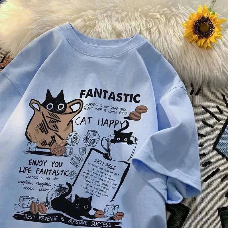 Women T Shirt Pullover Oversize Korean version - Edsel Rosa LLC
