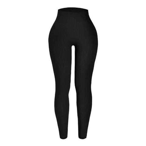 Thread Knited Leggings Women Seamless Slim Tights Gym Training Pants - Edsel Rosa LLC