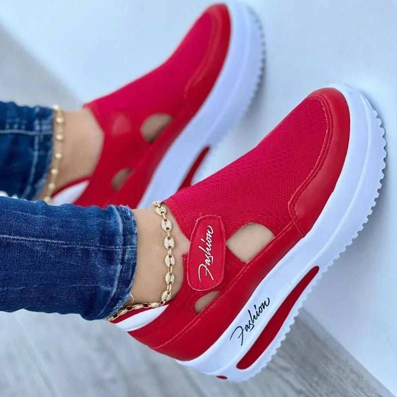 Red Sneakers Women Shoes Woman Tennis Shoes - Edsel Rosa LLC