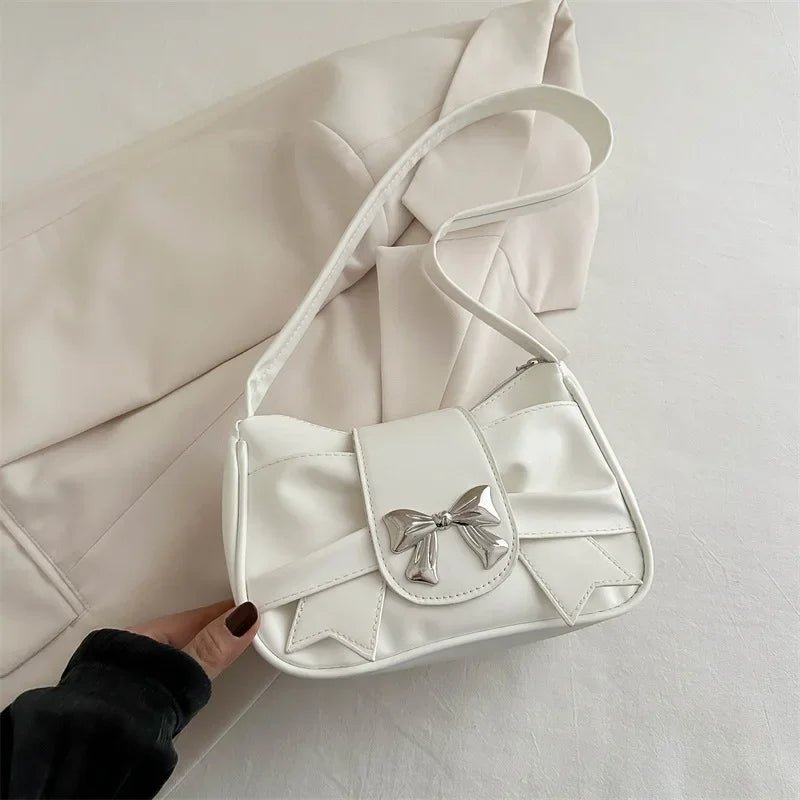 Trendy Bow Shoulder Bag Handbag Casual Underarm Bag - Edsel Rosa LLC