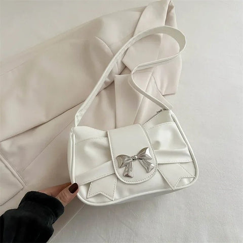 Trendy Bow Shoulder Bag Handbag Casual Underarm Bag - Edsel Rosa LLC